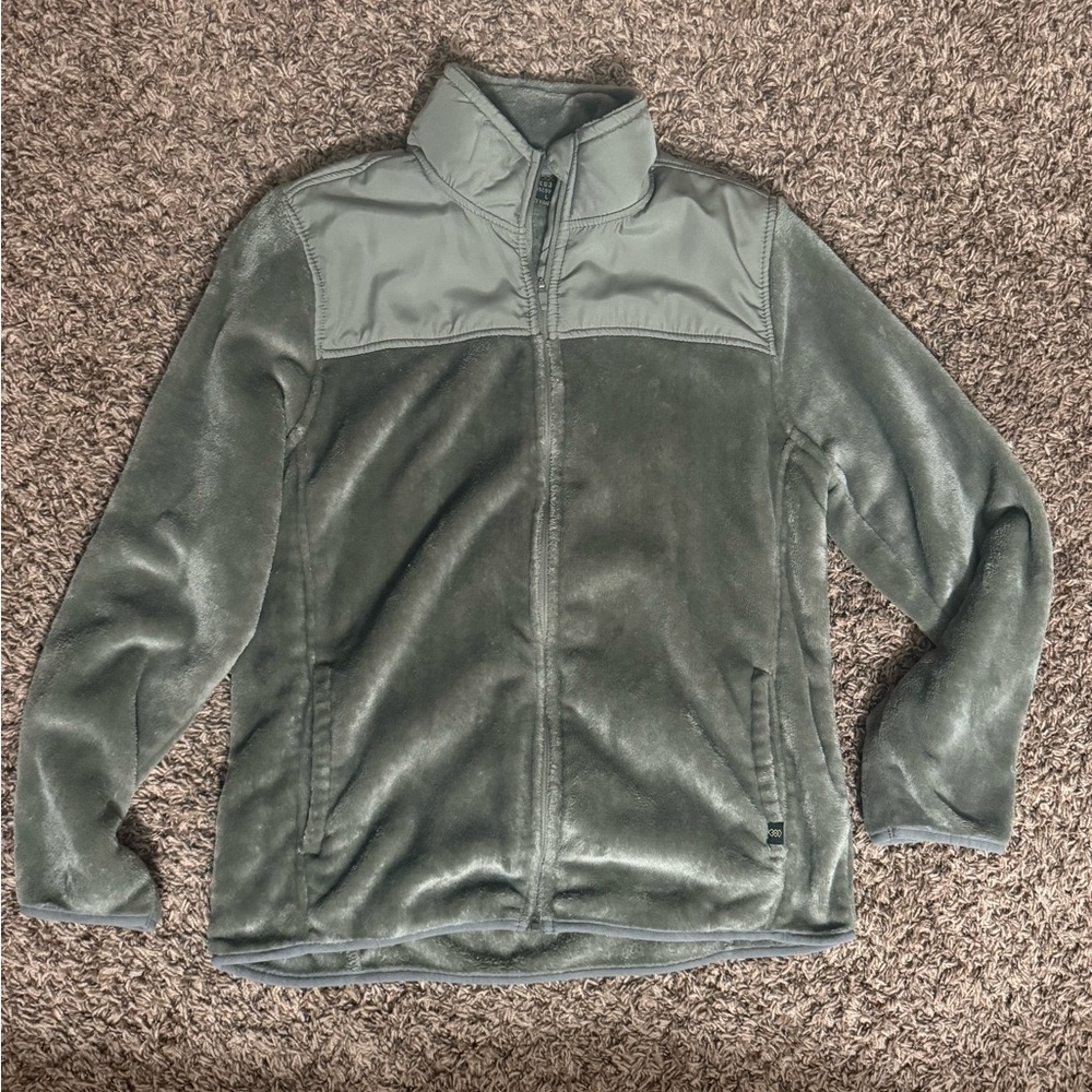 Women's Green Fleece Sweatshirt